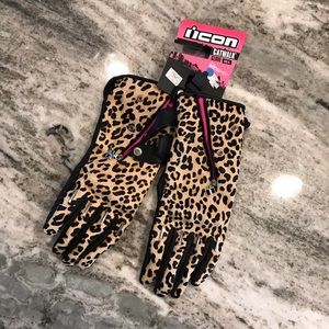 Leopard Motorcycle Gloves XL